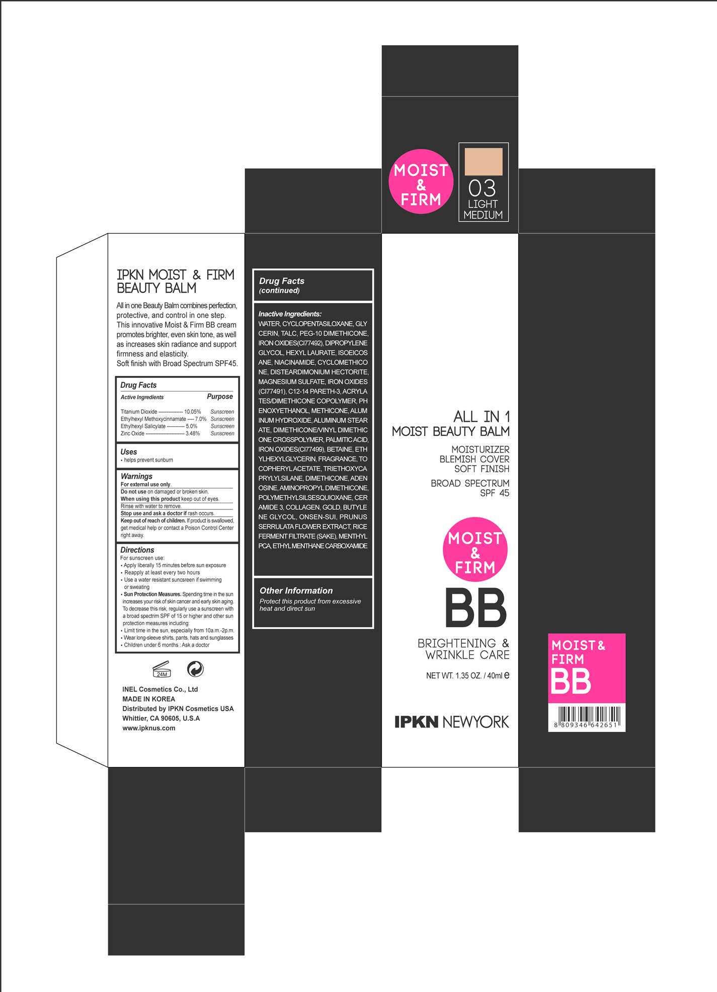 IPKN Moist and Firm BB 03 Light Medium